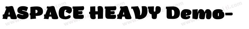 ASPACE HEAVY Demo字体转换